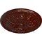 Ekena Millwork Granada Ceiling Medallion (Fits Canopies up to 4 1/4"), 15 3/4"OD x 5/8"P, Brushed Mahogany CM16GABMF - alternate 2